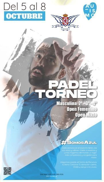 Torneo de pádel benéfico #SomosAzul