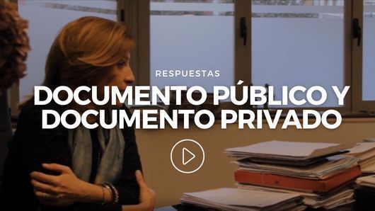Respuestas: Diferencias entre documento público y privado