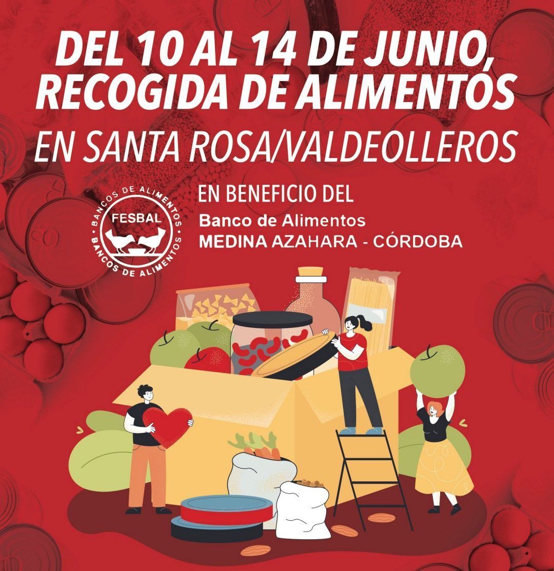 Iniciativa Solidaria: Recogida de Alimentos en Santa Rosa y Valdeolleros