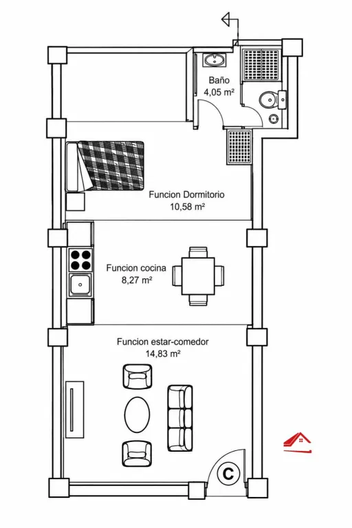 Loft en Barrio del Naranjo