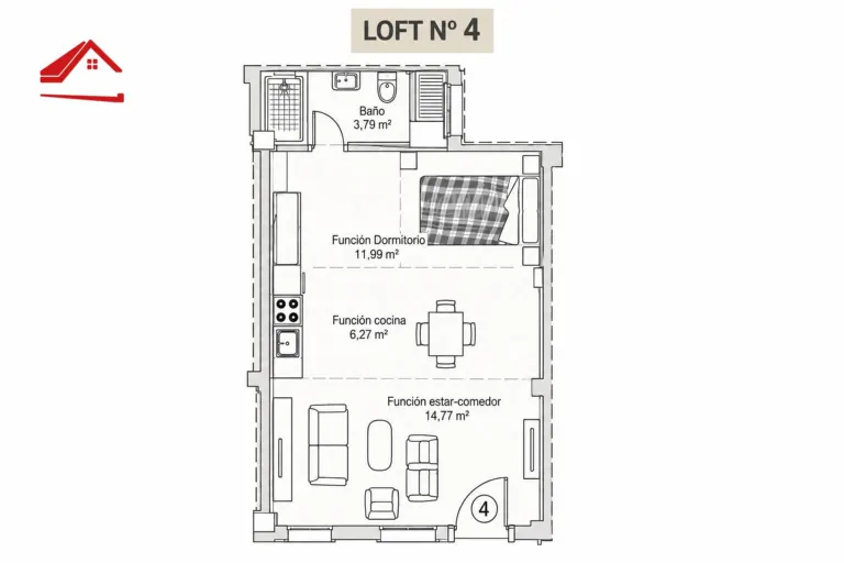 Loft en Barrio del Naranjo